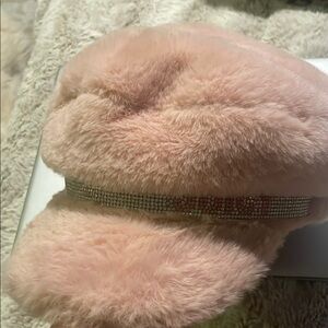 Juicy Pink Faux Fur Cap